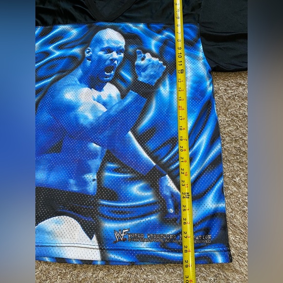 Vintage 1999 WWF World Wrestling Stone Cold “Raw Is War” Jersey Men’s Size LARGE - Picture 7 of 9